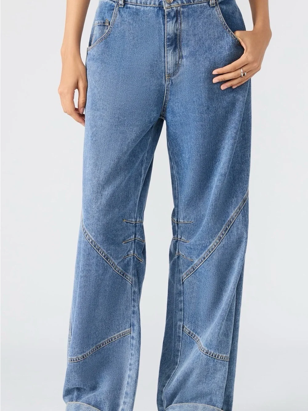 Steve Madden Light Blue Relaxed Boyfriend Jeans